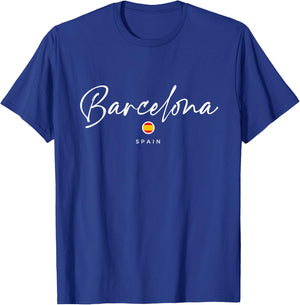 Barcelona Spain T-Shirt - T-Shirt | Royal