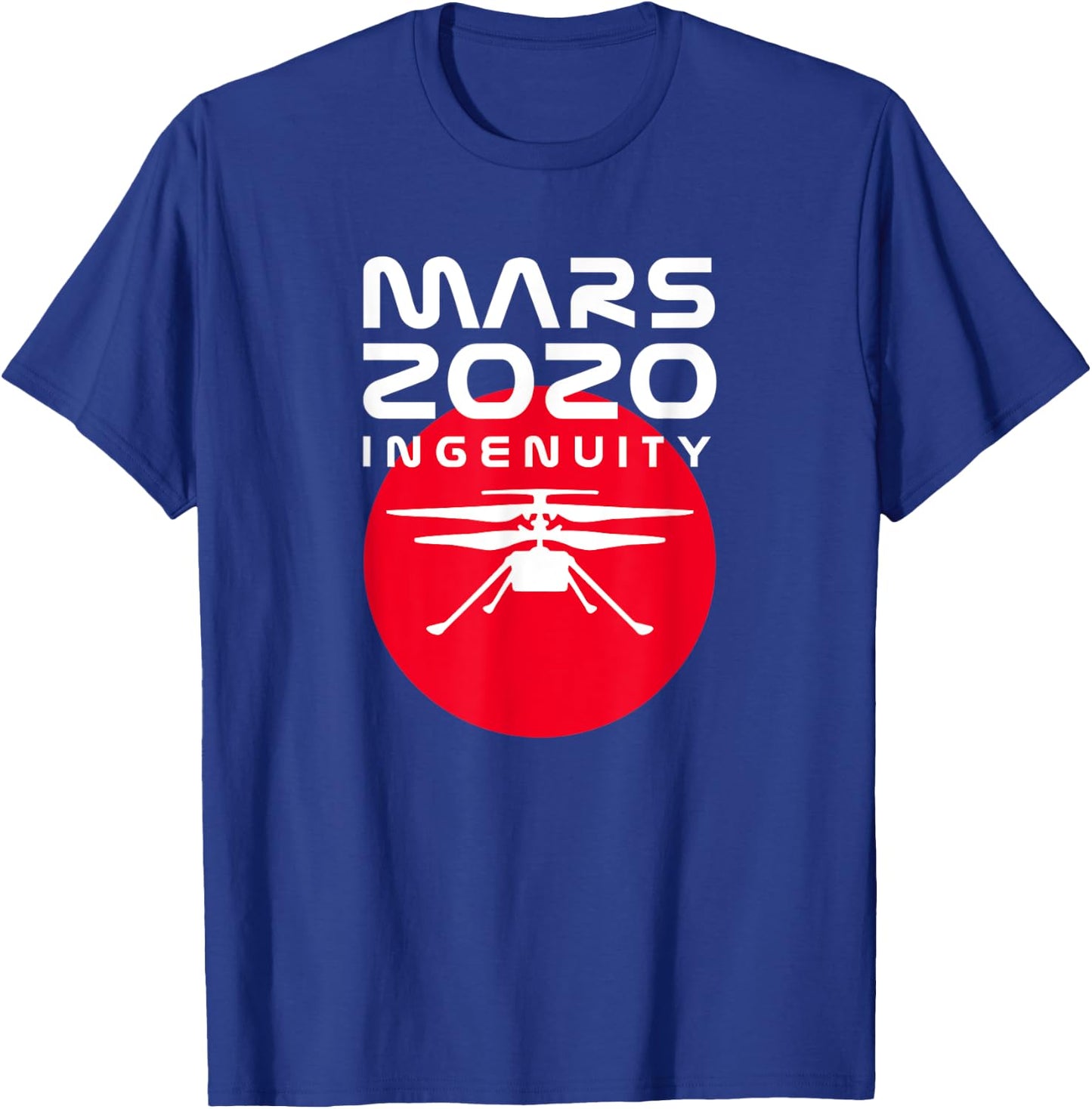 Mars 2020 Perseverance Ingenuity Helicopter Girls Kids Boys T-Shirt - T-Shirt | Royal