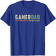 Funny Gamer Dad Shirt Retro Father's Day Christmas Dad Gift T-Shirt - T-Shirt | Royal