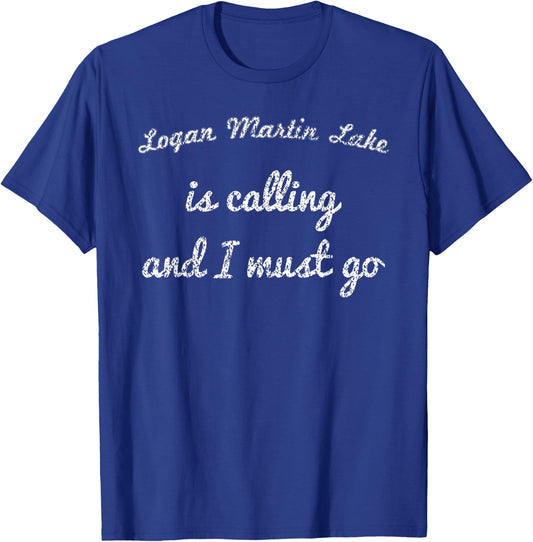 LOGAN MARTIN LAKE ALABAMA Funny Fishing Camping Summer Gift T-Shirt - T-Shirt | Royal