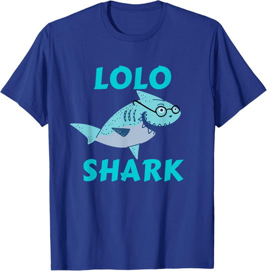 Lolo Shark Gift Filipino Grandpa T-Shirt - T-Shirt | Royal