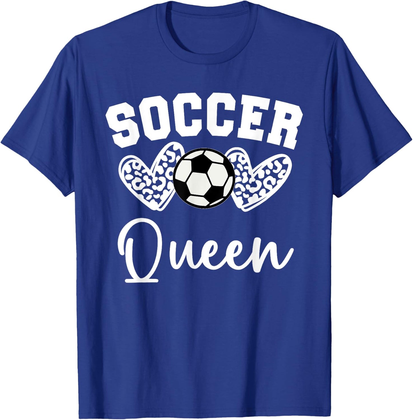 Soccer Queen Matching Family Soccer T-Shirt - T-Shirt | Royal