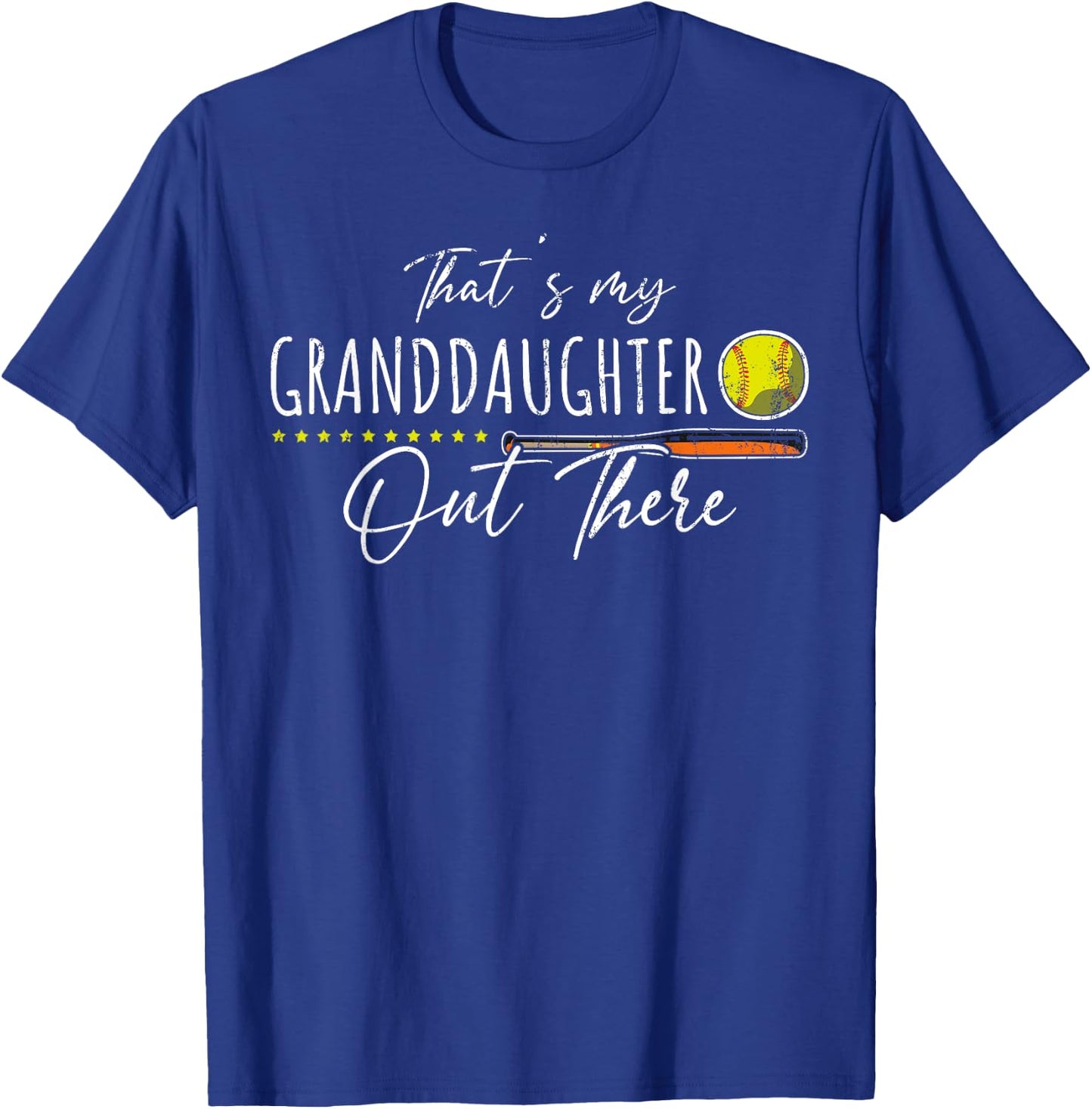American Sport Softball Player Proud Grandparents Softball T-Shirt - T-Shirt | Royal