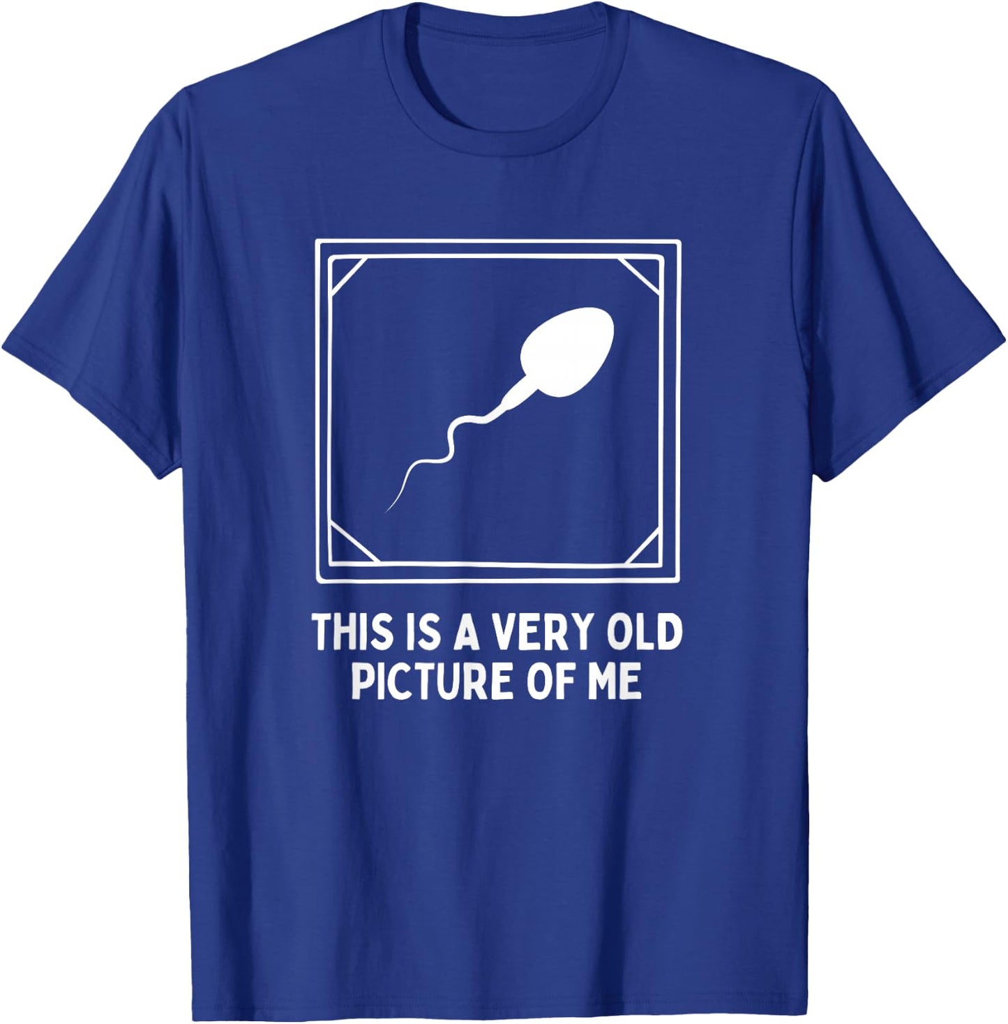 This is a very old picture of me Gag Adult Funny T-Shirt - T-Shirt | Royal