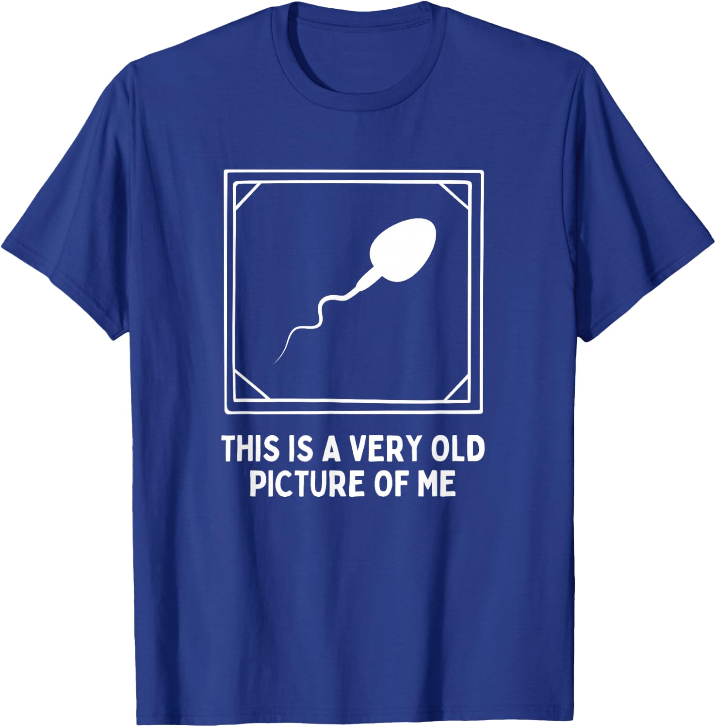 This is a very old picture of me Gag Adult Funny T-Shirt - T-Shirt | Royal
