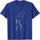 Sexy women's silhouette outline T-Shirt - T-Shirt | Royal
