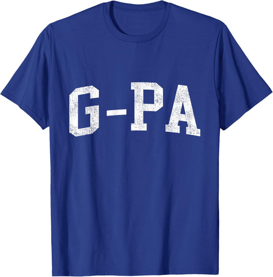 G-Pa Family Matching Vintage Father's Day G-Pa Classic Bold Font G-Pa Birthday Gift T-Shirt - T-Shirt | Royal