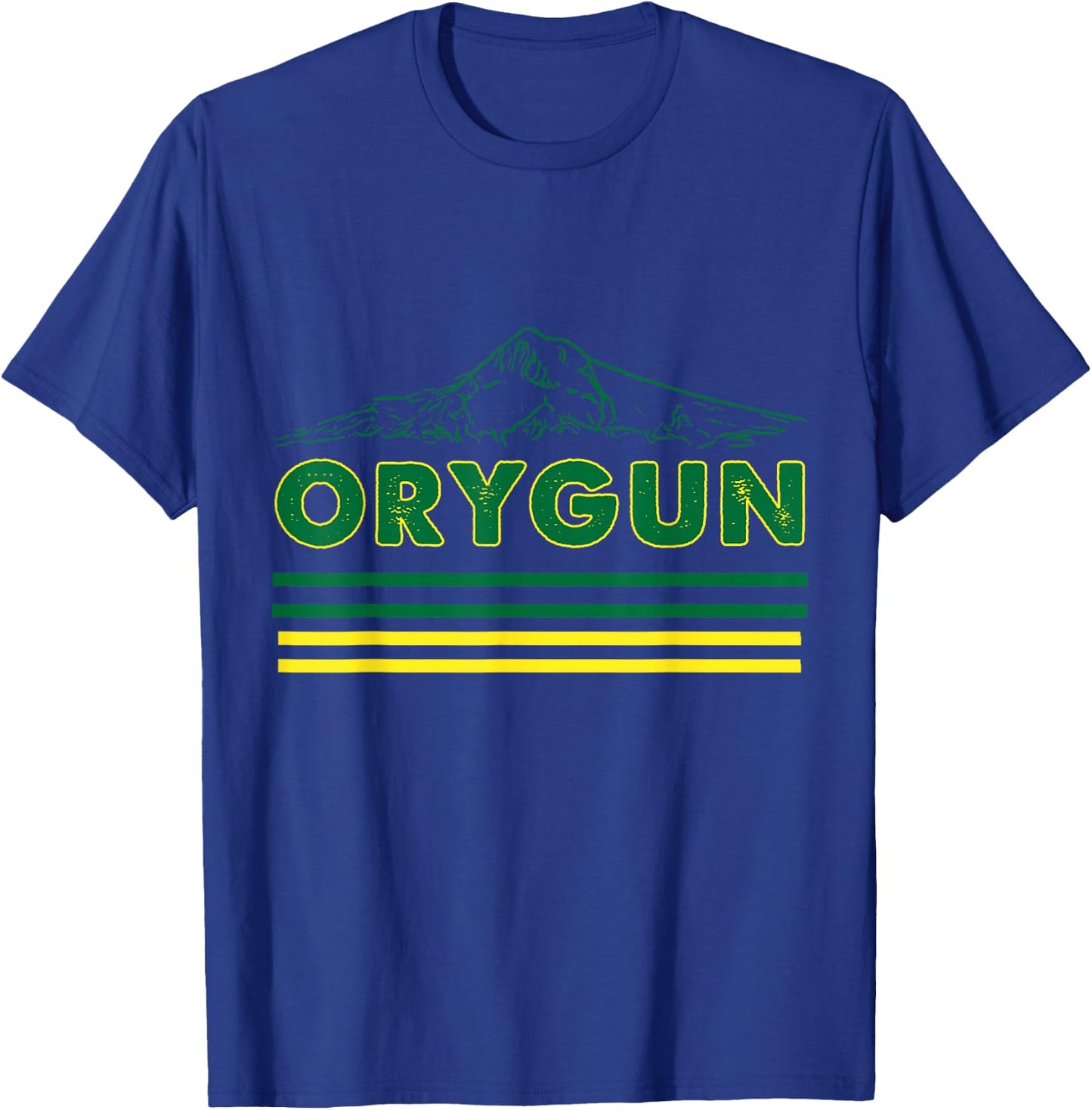 Oregon Lovers, Orygun Outdoors Beautiful Mt. Hood T-Shirt - T-Shirt | Royal