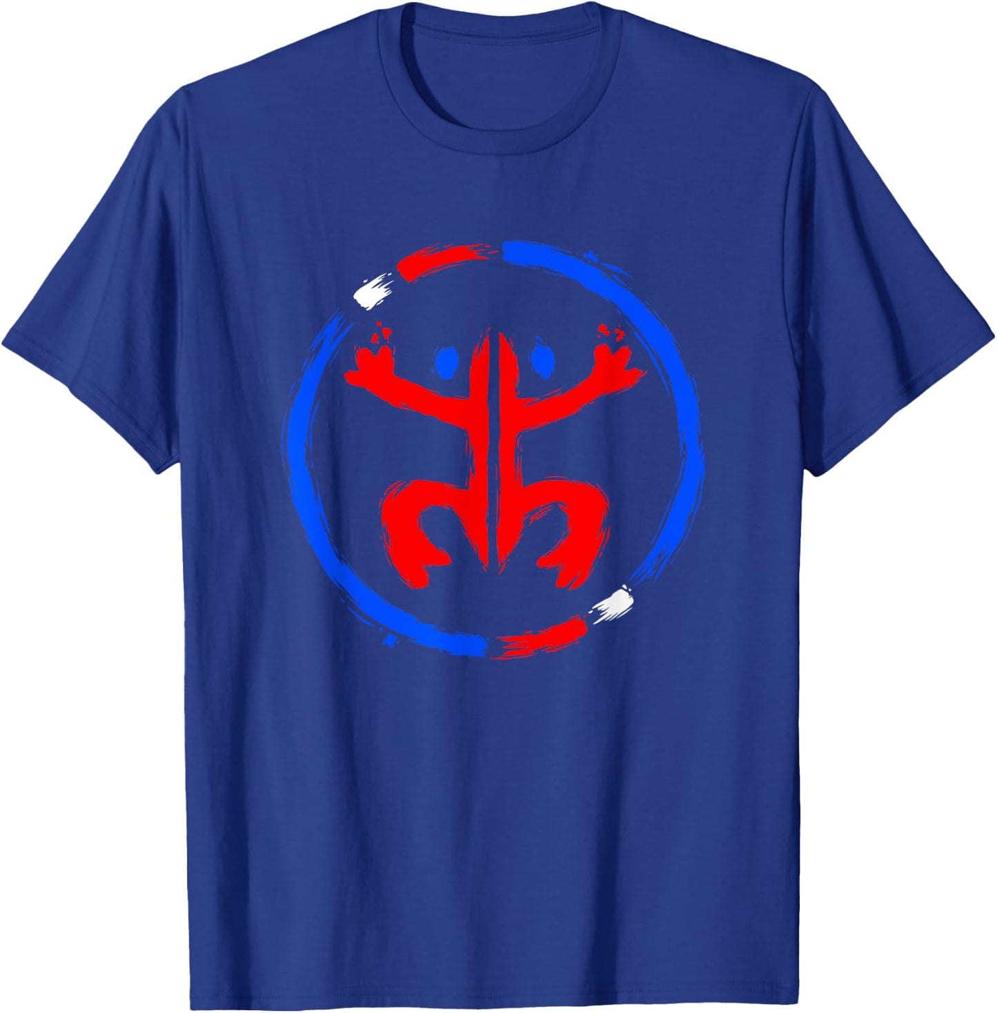Puerto Rico Coqui Frog Taino - Boricua Brush Style T-Shirt - T-Shirt | Royal