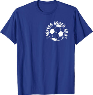 Funny vintage In My Soccer Coach Era Funny Coach Football T-Shirt - T-Shirt | Royal