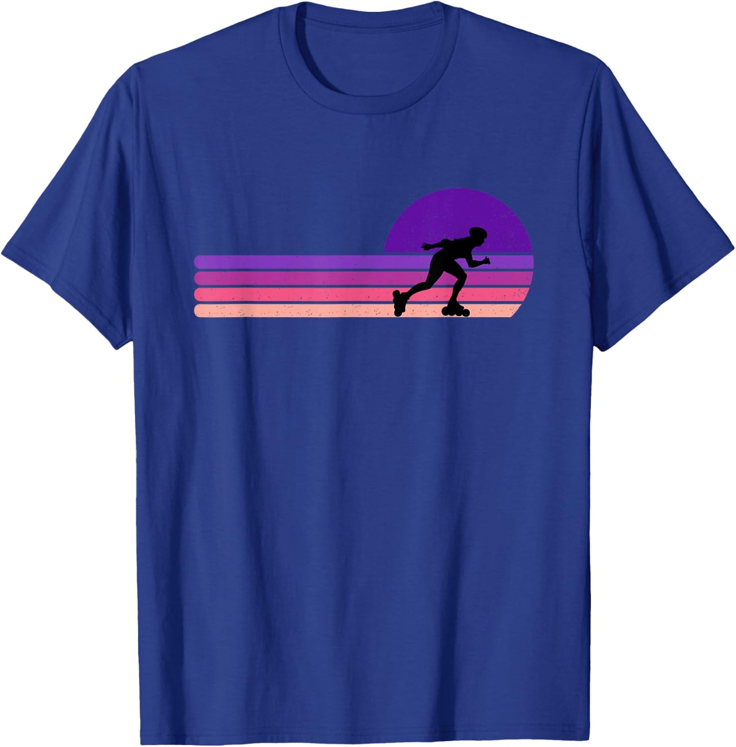 Rollerblading Funny Girly Retro Vintage Gift T-Shirt - T-Shirt | Royal