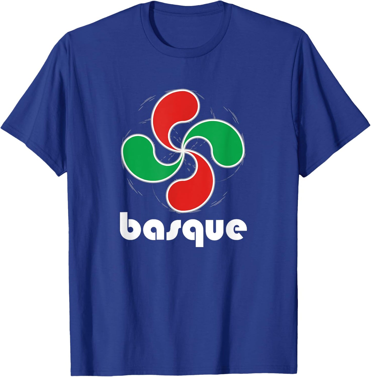Basque T Shirt Basque Pride Lauburu Four Heads Symbol T-Shirt - T-Shirt | Royal