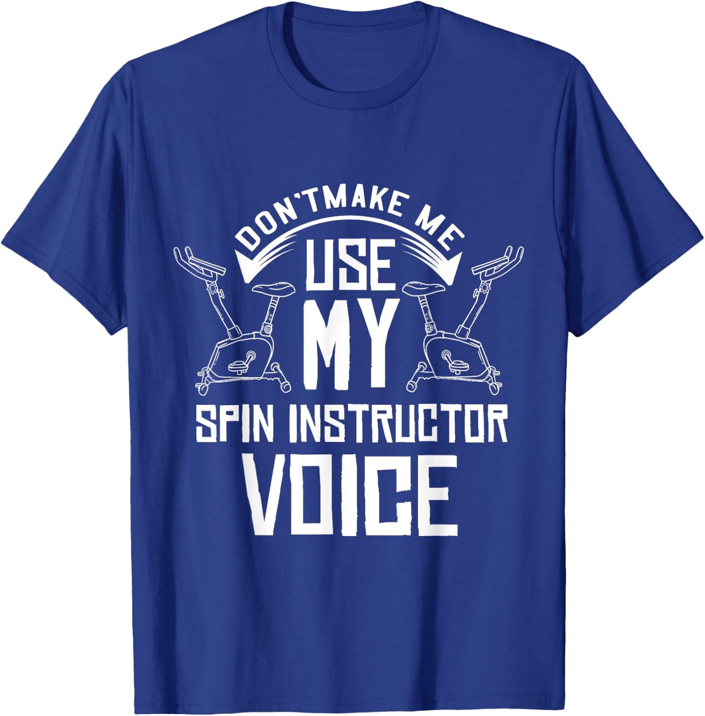 Spinning Class Gift Indoor Cycling Spin Workout T-Shirt - T-Shirt | Royal