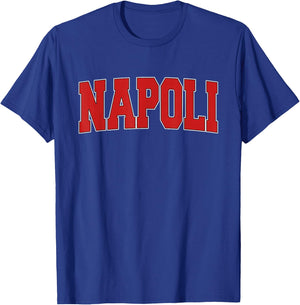 NAPOLI ITALY Varsity Style Vintage Retro Italian Sports T-Shirt - T-Shirt | Royal