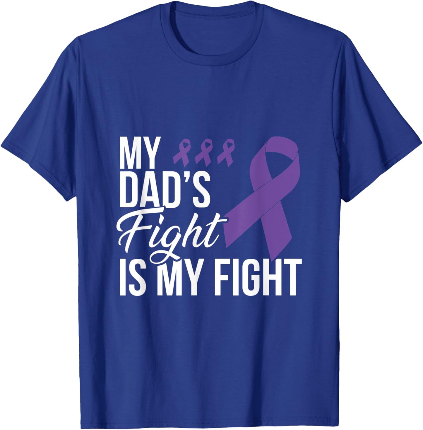 Leiomyosarcoma Fight Cancer Ribbon T-Shirt - T-Shirt | Royal