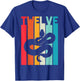 12th Birthday Vintage Snake Lover Pet Reptile 12 Years Old T-Shirt - T-Shirt | Royal