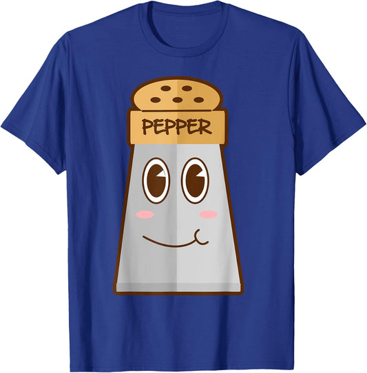 Funny SALT And Pepper Duo Valentines Halloween Easy Costume T-Shirt - T-Shirt | Royal