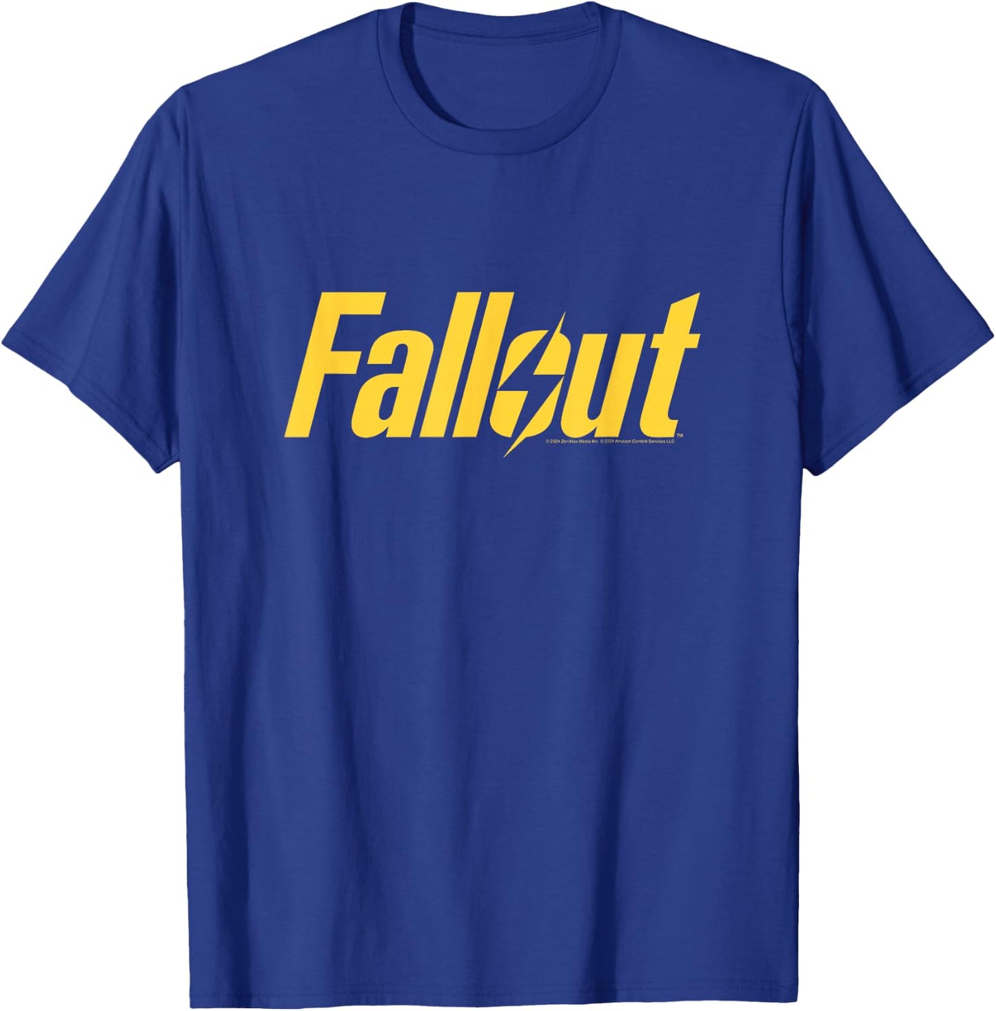 Fallout TV Series Yellow Lightning Logo T-Shirt - T-Shirt | Royal