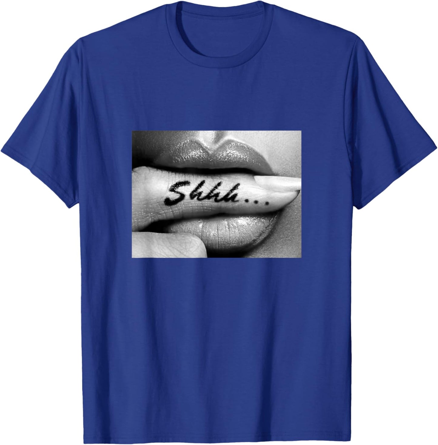 Shhh... Finger Lips Sexy Finger in Mouth T-Shirt - T-Shirt | Royal