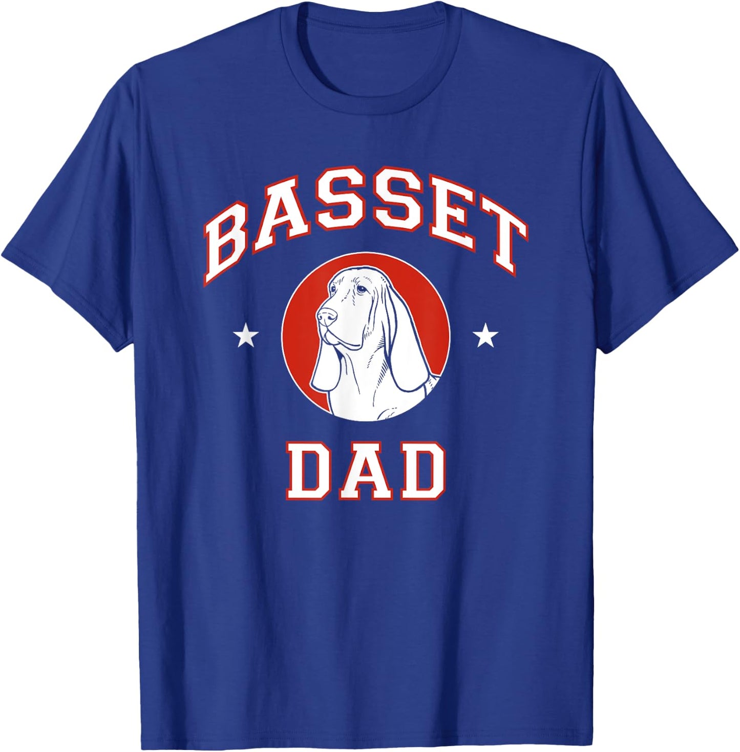 Basset Hound Dad Dog Father T-Shirt - T-Shirt | Royal