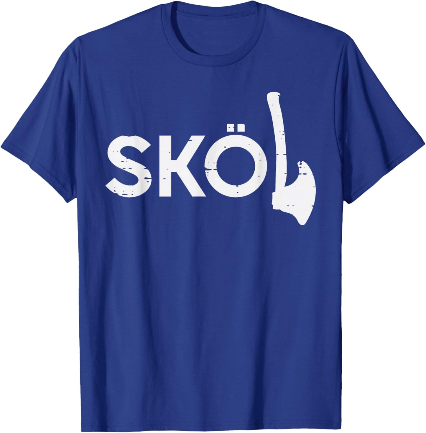 Viking Skol Axe Norse Mythology Chant Men Boys Kids Women T-Shirt - T-Shirt | Royal