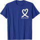 Go Red in February Heart Disease Awareness Health Red Heart T-Shirt - T-Shirt | Royal