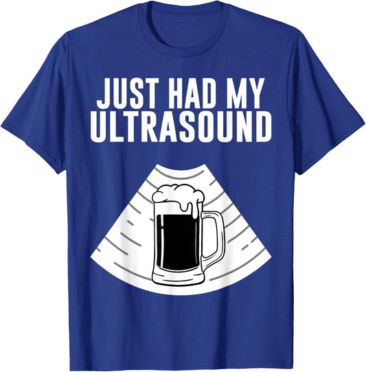 Fat Beer Belly Costume Pregnant Just Had My Ultrasound Gift T-Shirt - T-Shirt | Royal