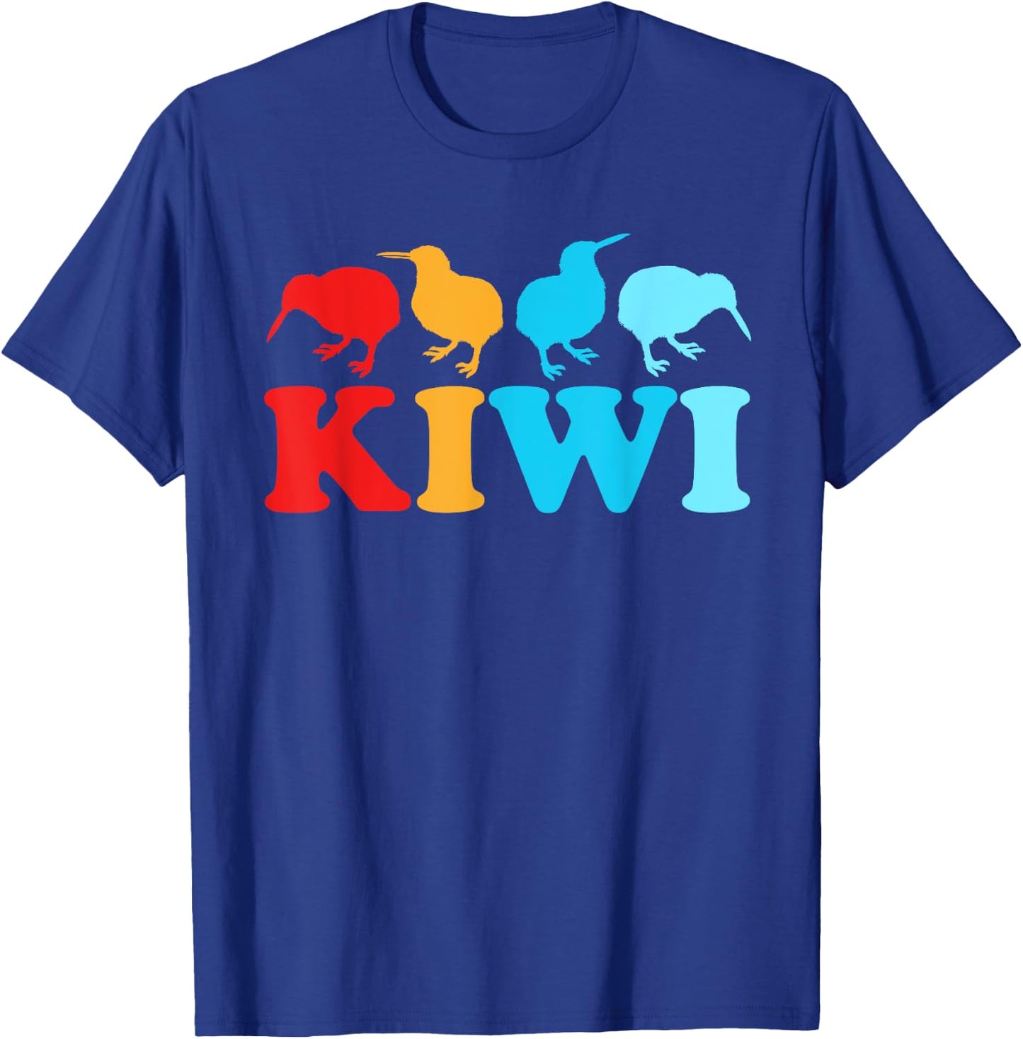 Kiwi Squad New Zealand Kiwi Bird T-Shirt - T-Shirt | Royal