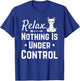 Funny Mindfulness Yoga Zen Meditation Saying Llama Monk Yoga T-Shirt - T-Shirt | Royal