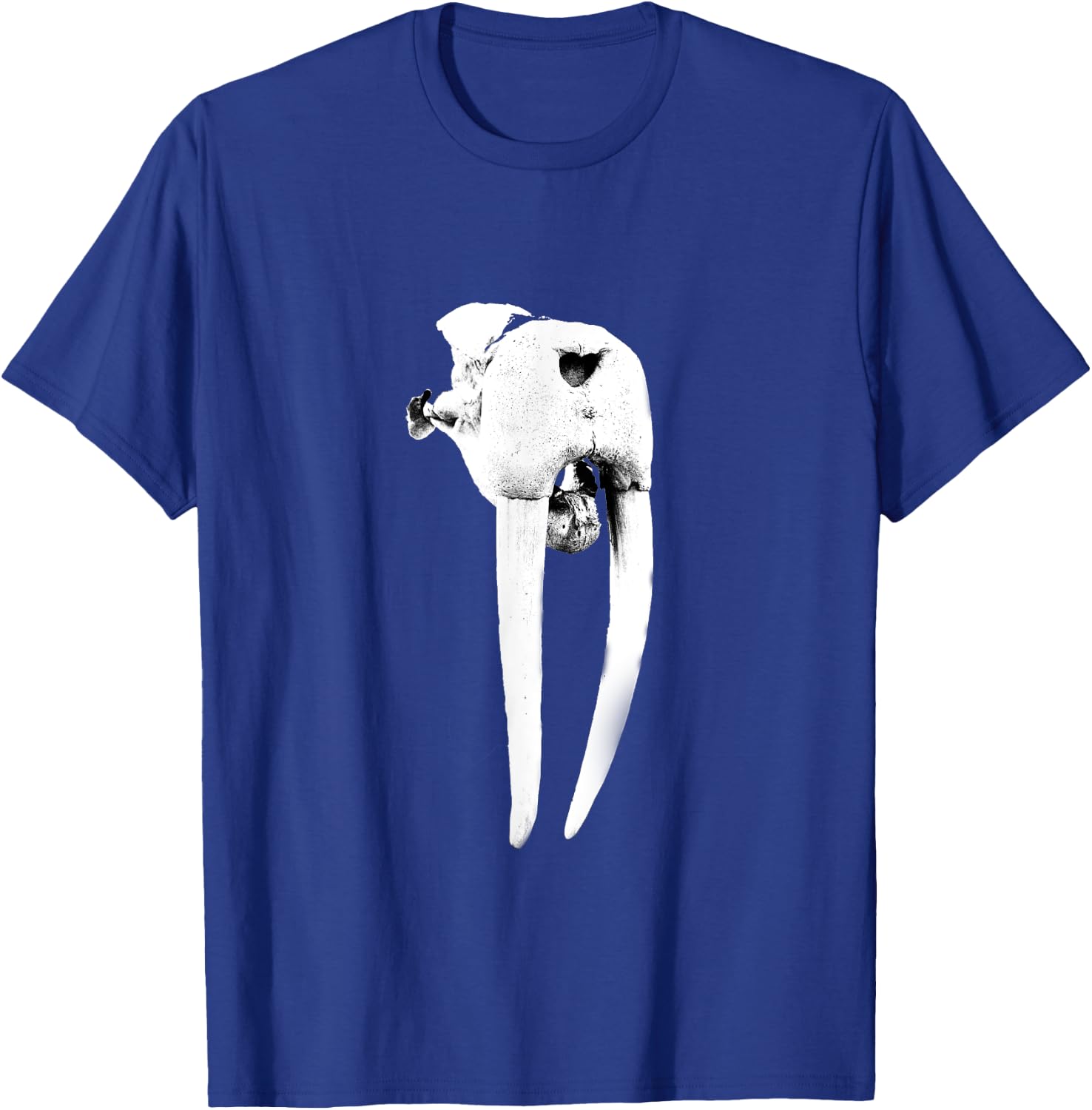 Fossilized Walrus Skull Tusk T-Shirt - T-Shirt | Royal