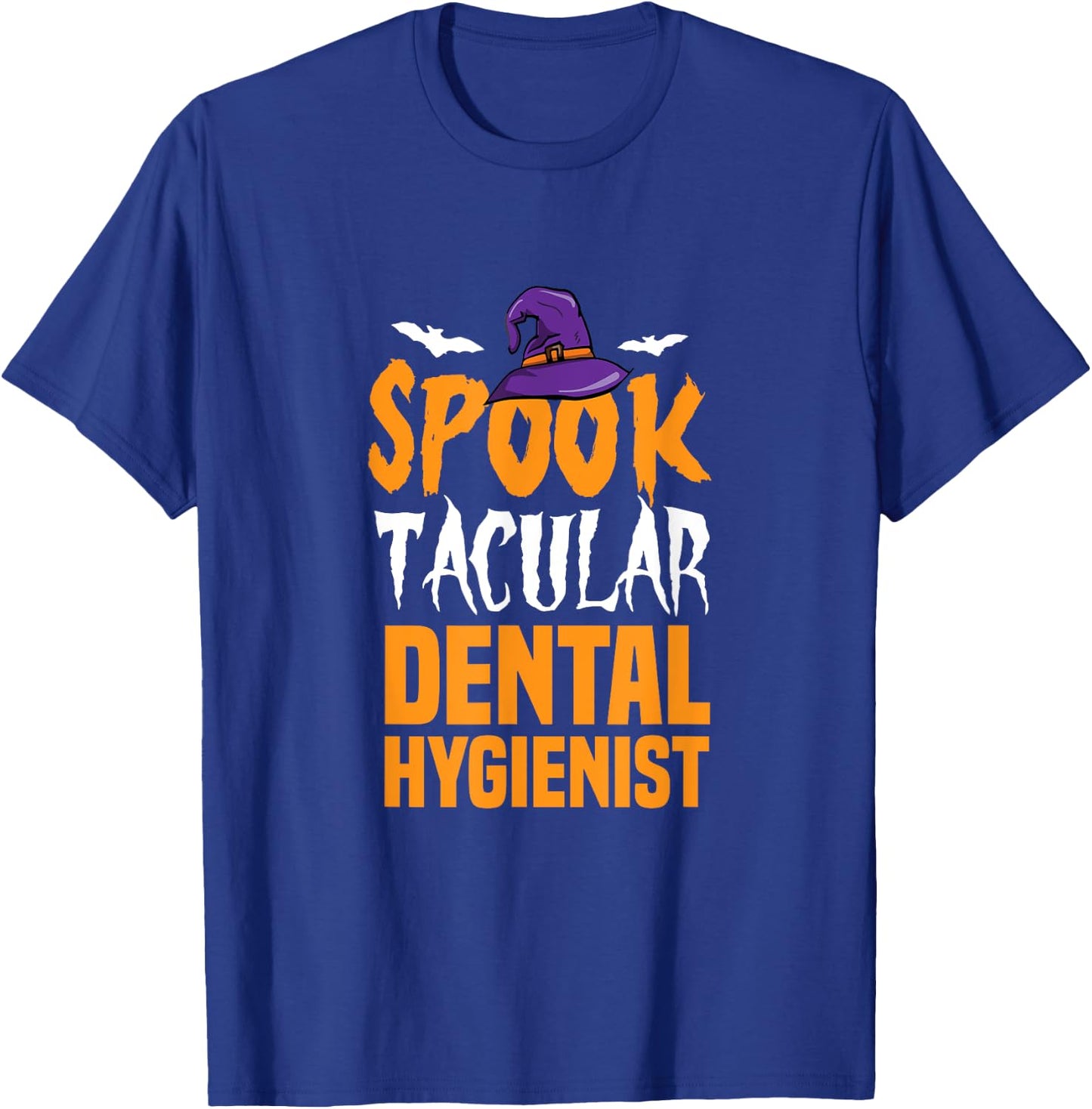 Spooktacular Dental Hygienist Halloween Outfit Tooth Doctor T-Shirt - T-Shirt | Royal