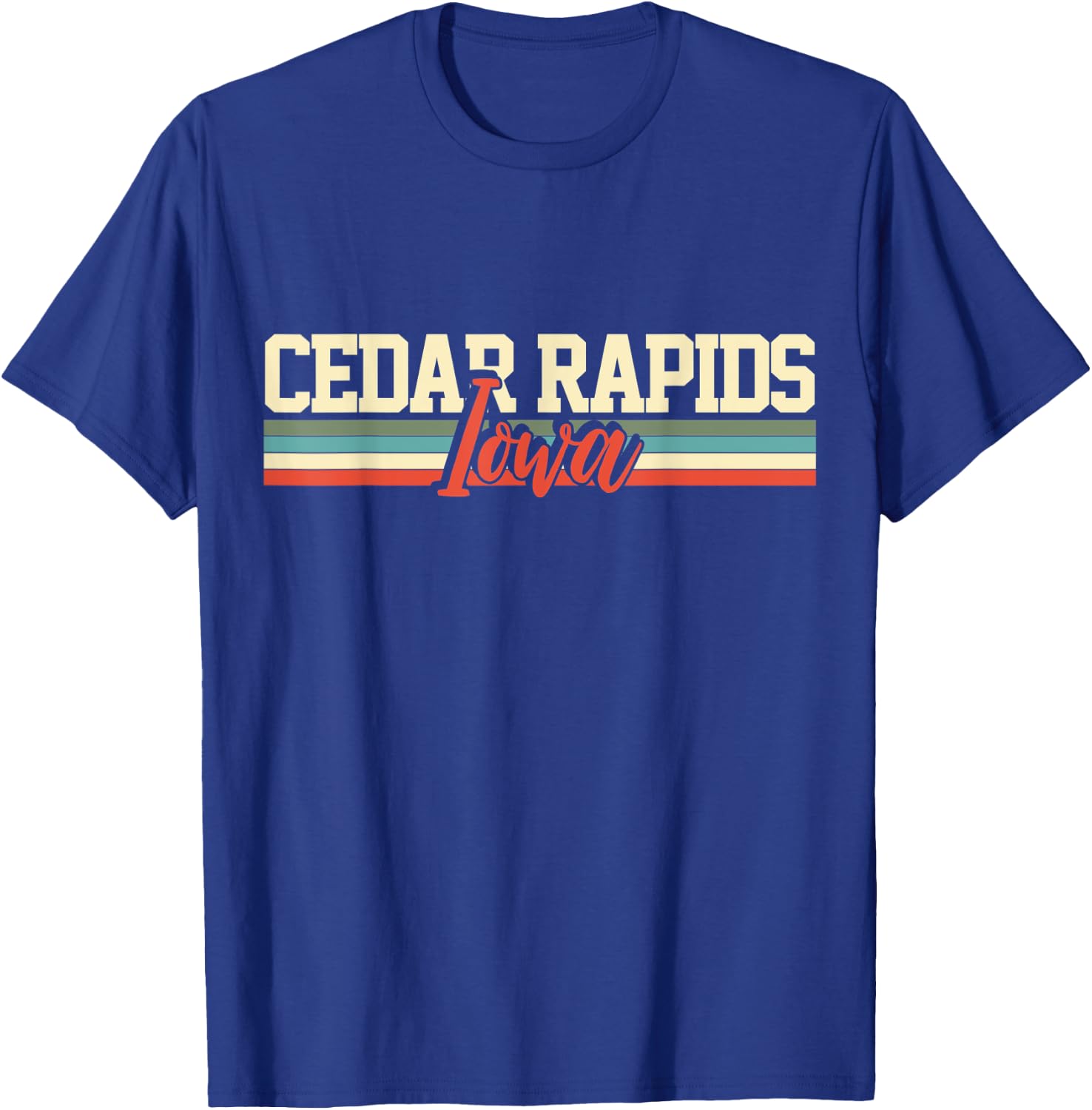 Cedar Rapids Iowa Gift T-Shirt - T-Shirt | Royal