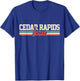 Cedar Rapids Iowa Gift T-Shirt - T-Shirt | Royal