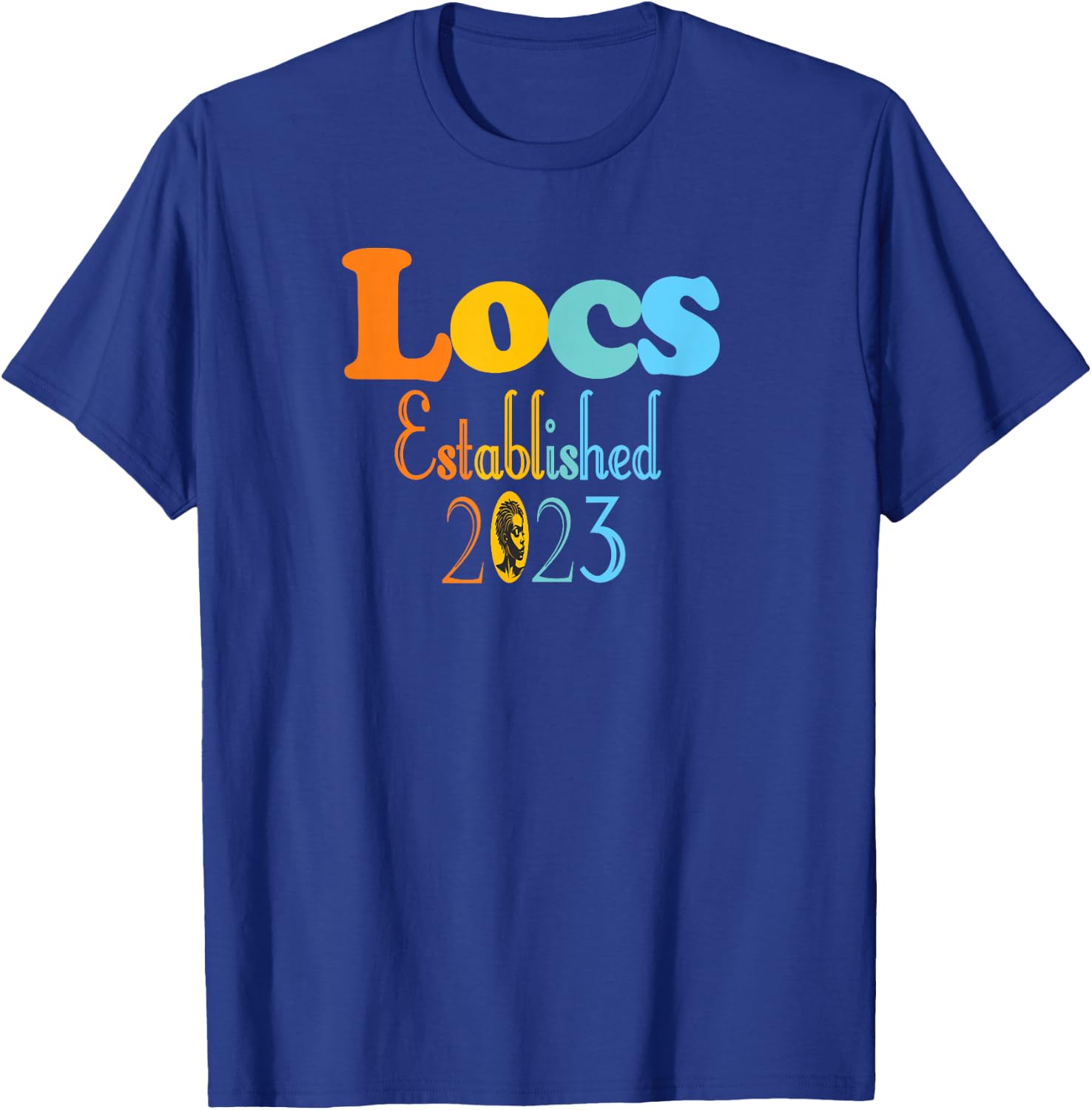 Locs for black women Established 2023 T-Shirt - T-Shirt | Royal