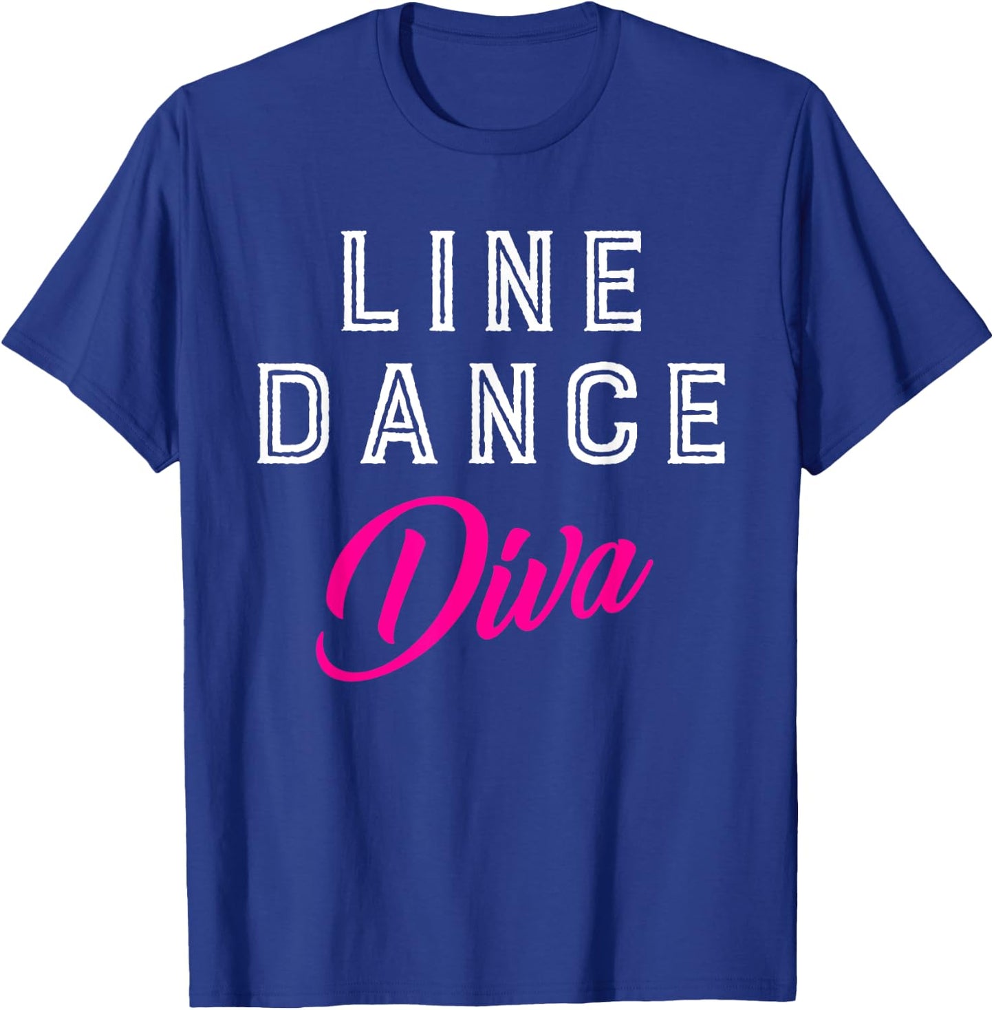 Cowgirl Women Girls Gift Line Dance Diva Line Dance T-Shirt - T-Shirt | Royal