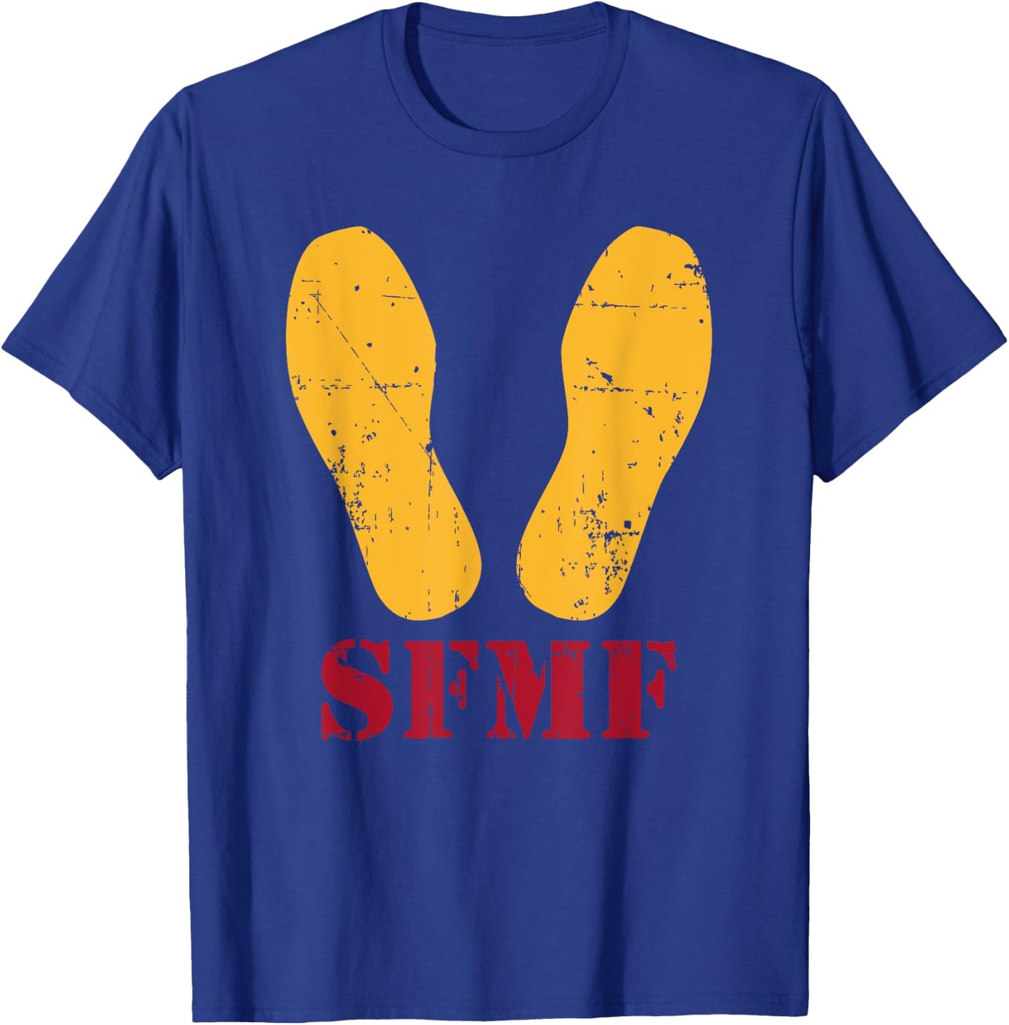Yellow Footprints - SFMF T-Shirt - T-Shirt | Royal