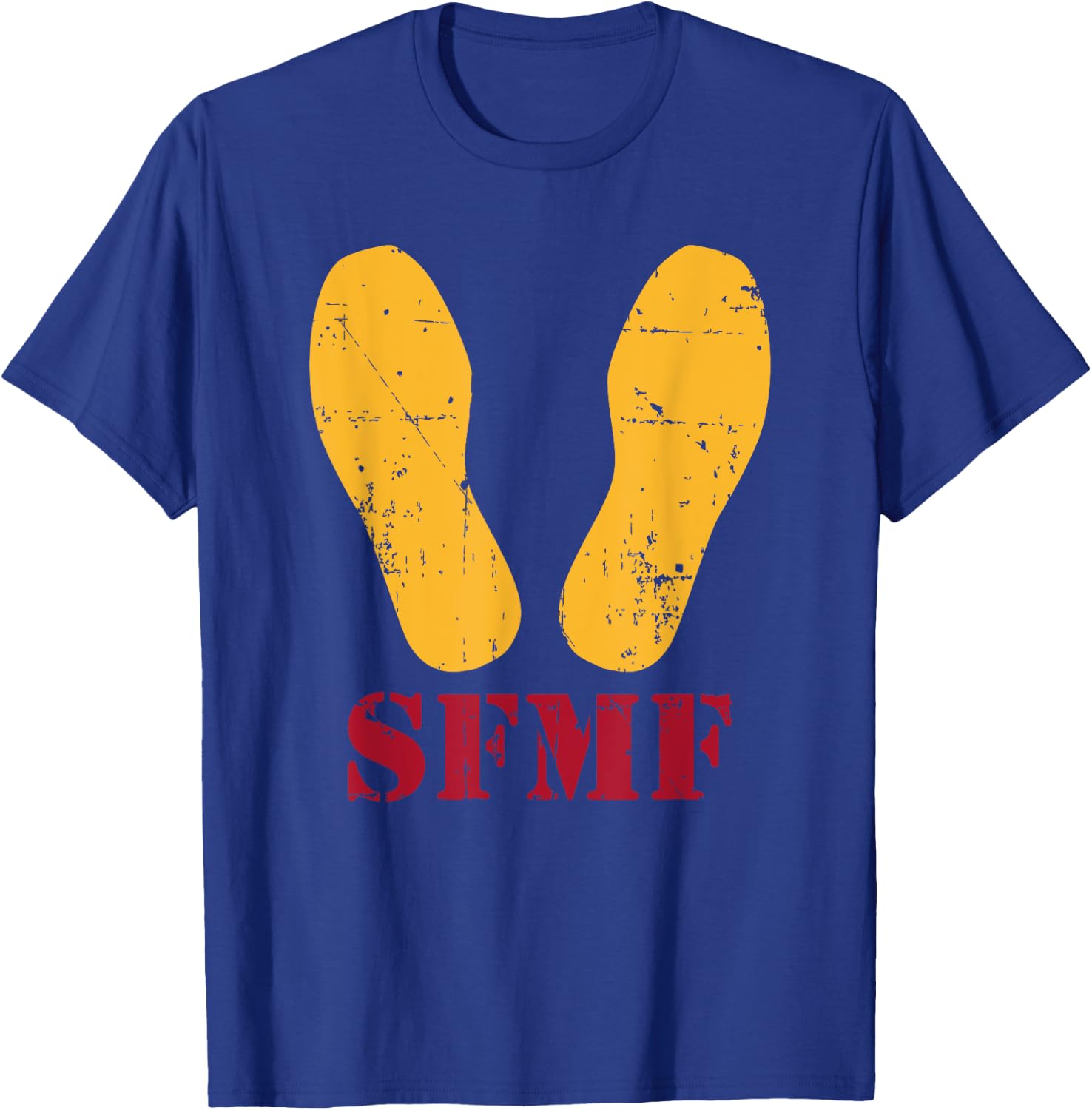 Yellow Footprints - SFMF T-Shirt - T-Shirt | Royal
