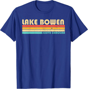 LAKE BOWEN SOUTH CAROLINA Funny Fishing Camping Summer Women Girls Kids T-Shirt - T-Shirt | Royal