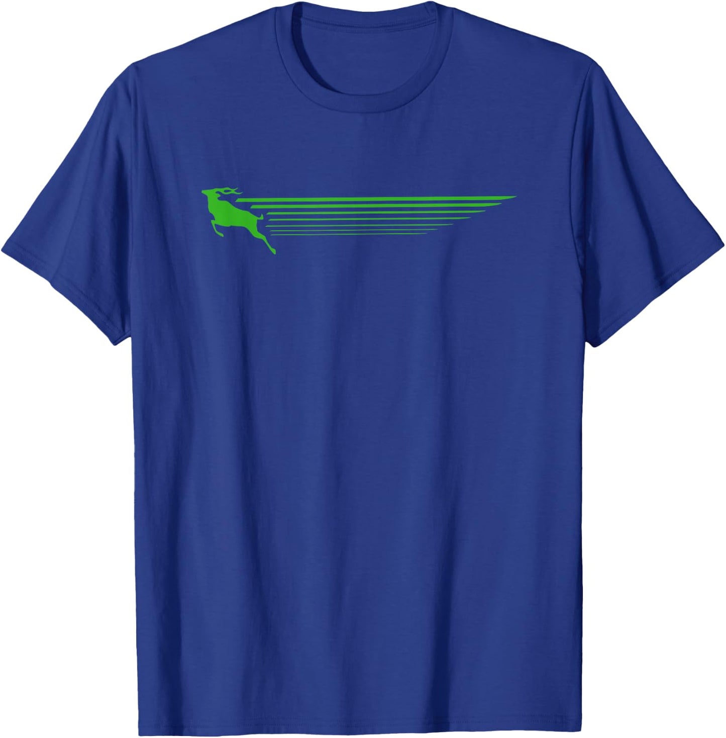 Run Like an Antelope | Retro Music-Inspired Design T-Shirt - T-Shirt | Royal