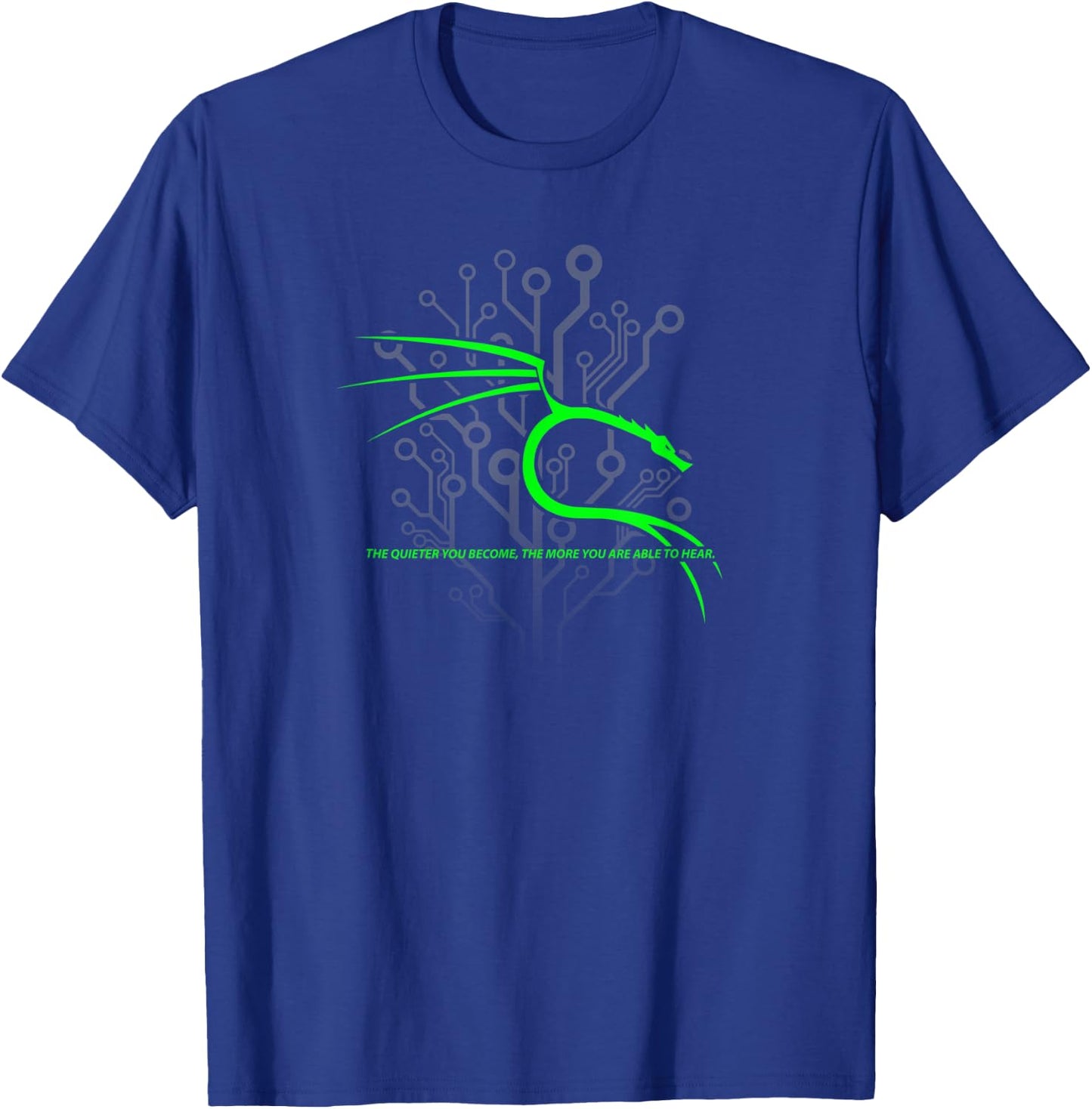 Backtrack Kali Linux with Dragon and Tagline - Green T-Shirt - T-Shirt | Royal