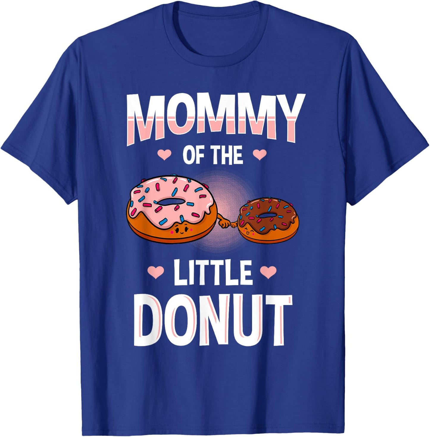 Mommy Of The Little Donut Gender Reveal Announcement T-Shirt - T-Shirt | Royal