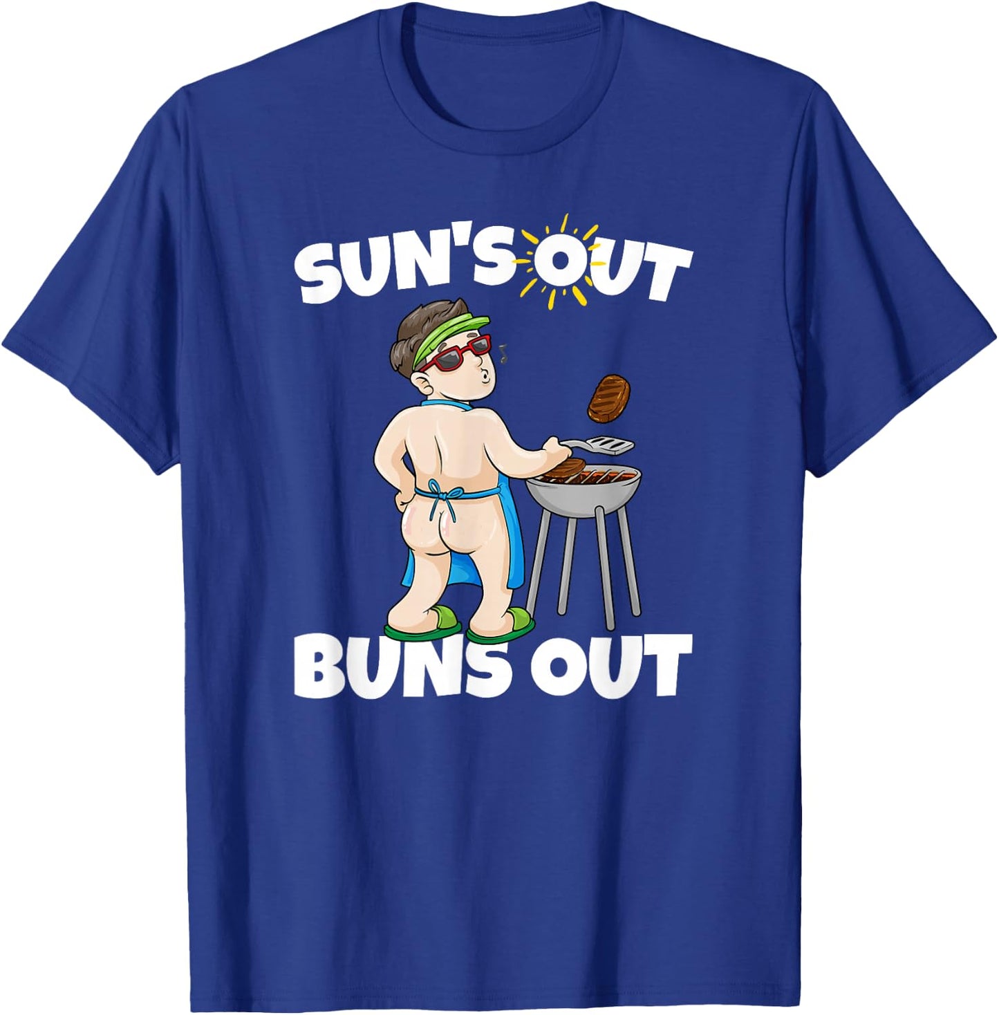 Suns Out Buns Out I Barbecue Pulled Pork Steak BBQ Grilling Men Women T-Shirt - T-Shirt | Royal