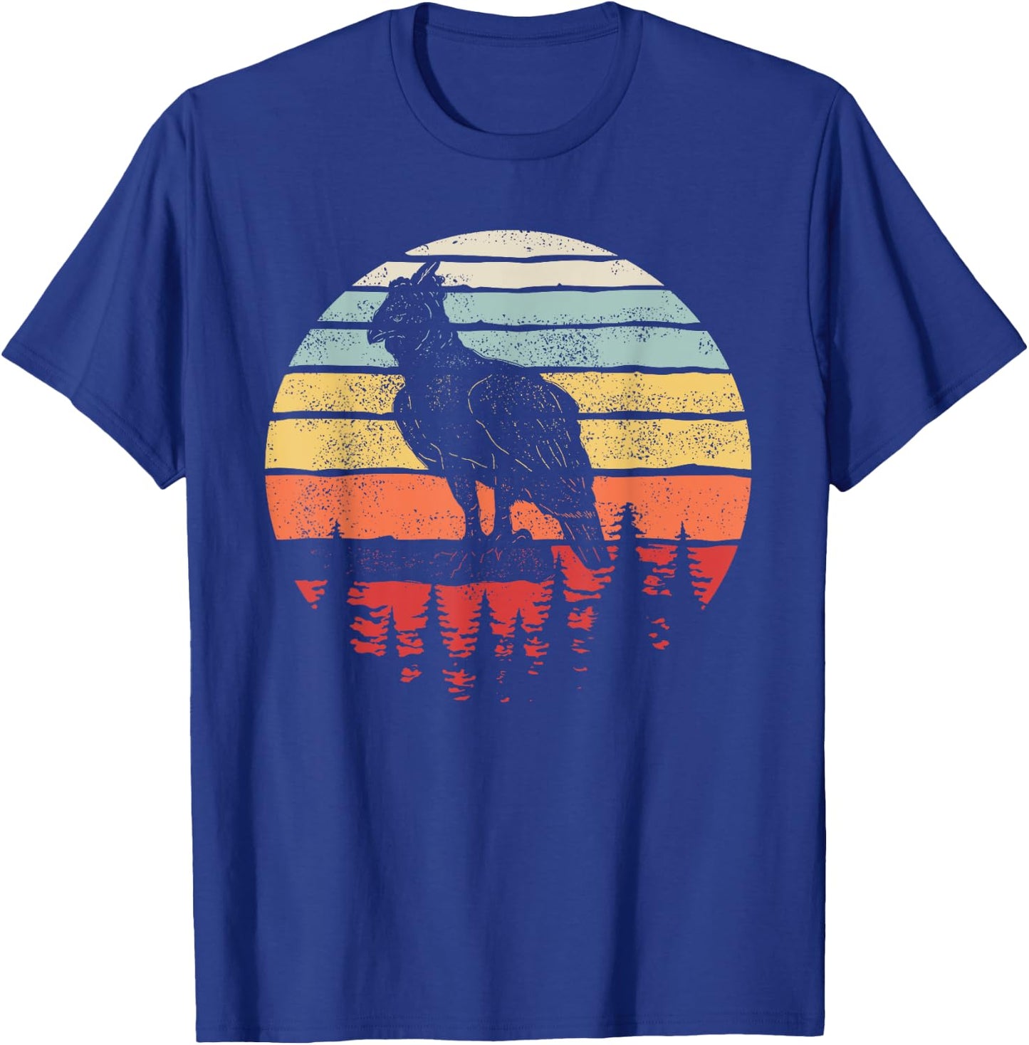 Vintage Retro Harpy Eagle T-Shirt - T-Shirt | Royal