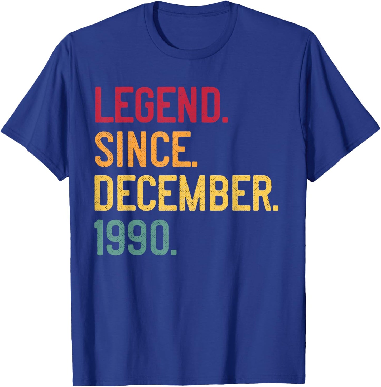 Legend Since December 1990 30th Birthday Gift Retro Vintage T-Shirt - T-Shirt | Royal