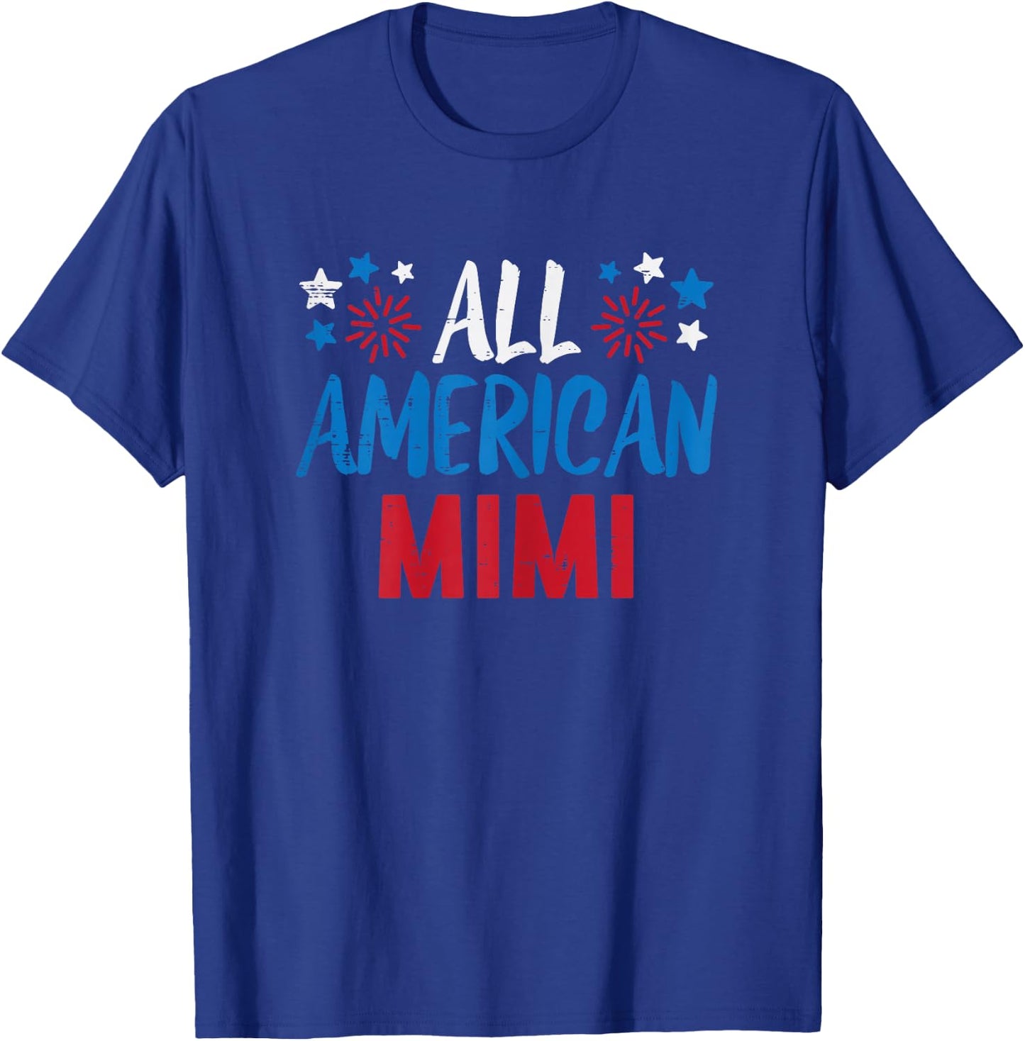 All American Mimi Grandma 4th July Matching Family Patriot T-Shirt - T-Shirt | Royal
