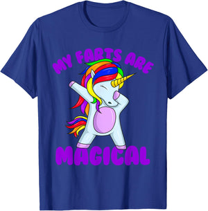 My Farts Are Magical Unicorn Embarrassing T-Shirt - T-Shirt | Royal
