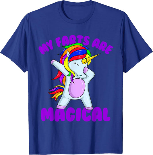 My Farts Are Magical Unicorn Embarrassing T-Shirt - T-Shirt | Royal