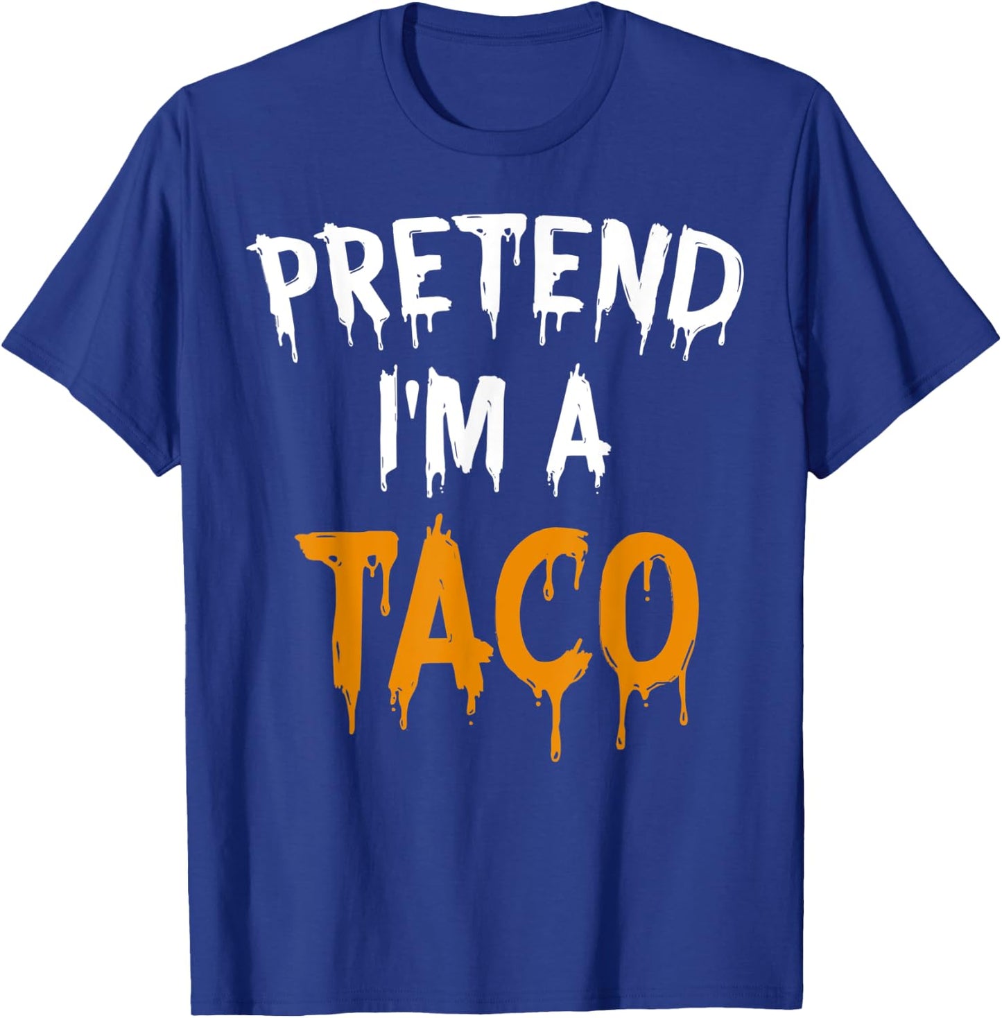 Funny Lazy Halloween Costume Shirt Pretend I'm A Taco T-Shirt - T-Shirt | Royal