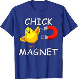 Chick Magnet Funny Easter Cute Baby Chicken Lover Kids Boys T-Shirt - T-Shirt | Royal