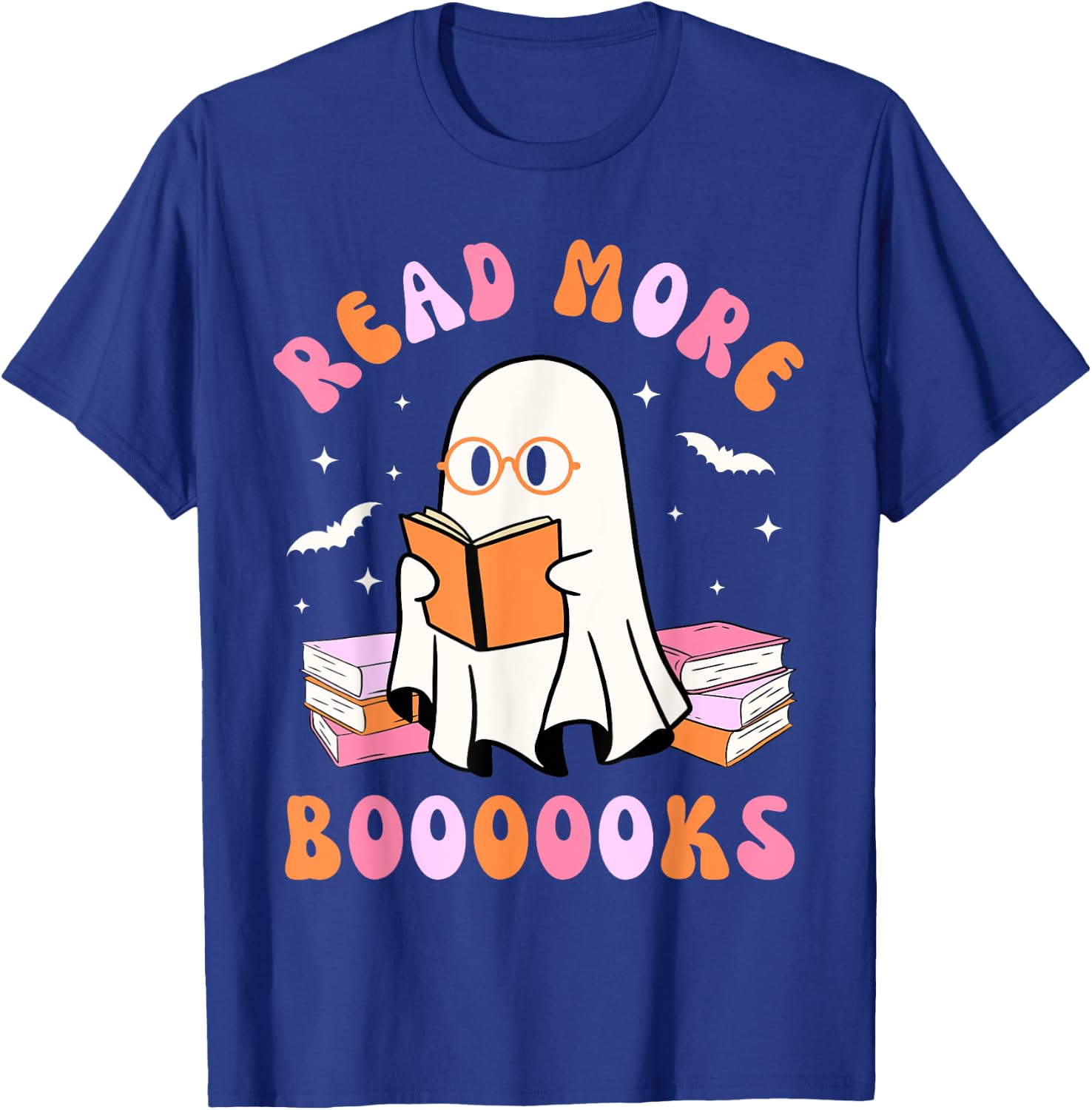 Read More Books Halloween Groovy Reading Kids T-Shirt - T-Shirt | Royal